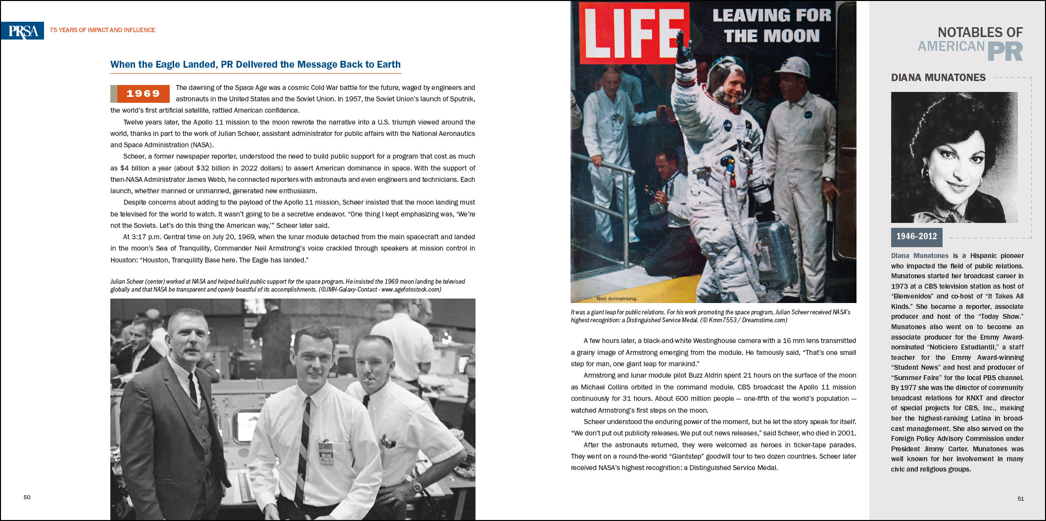 Book spread with LIFE magazine cover