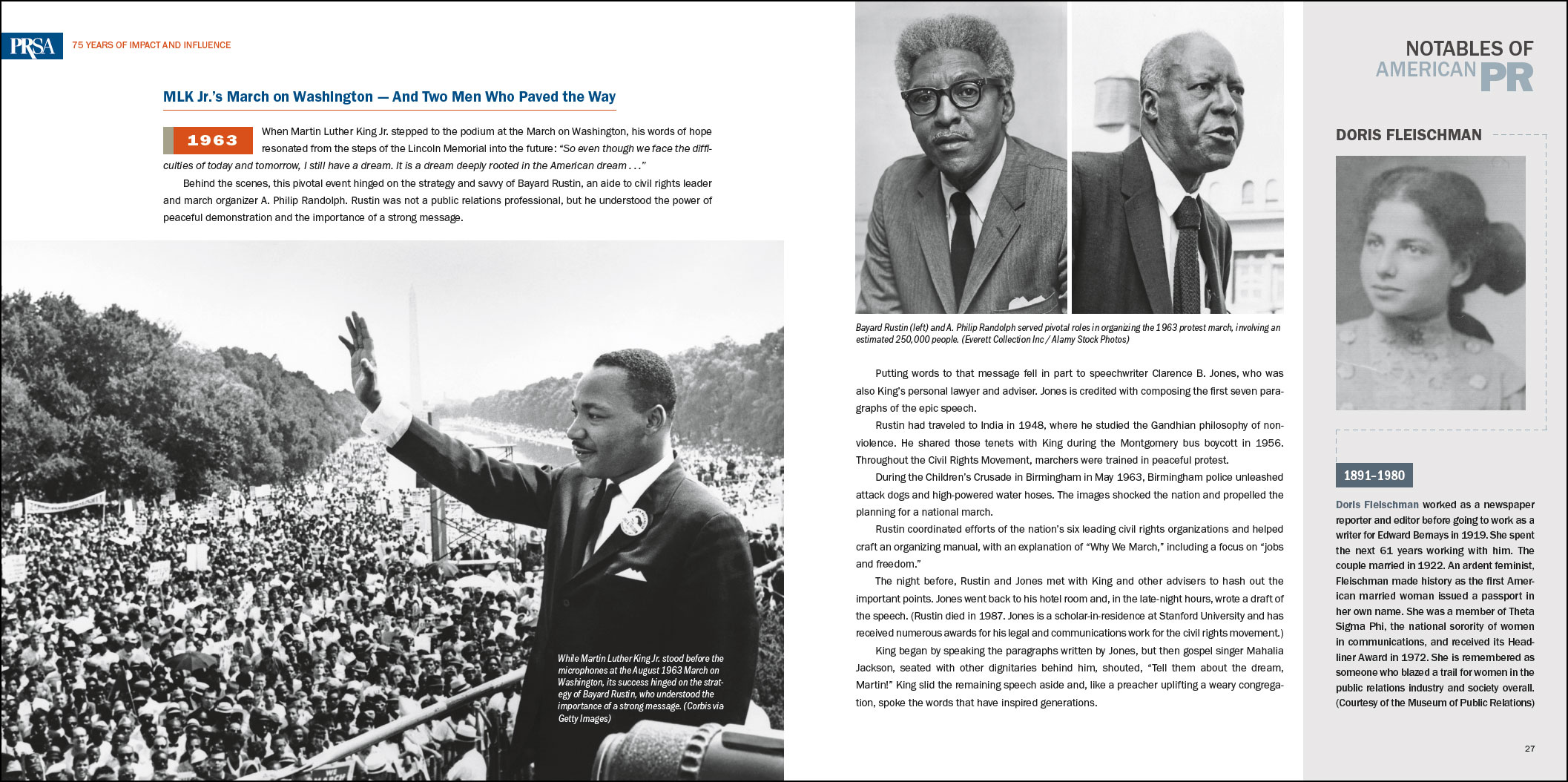 book spread with Martin Luther King